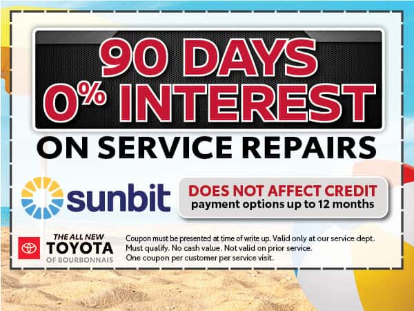 90 Days 0% Interest | Toyota of Bourbonnais