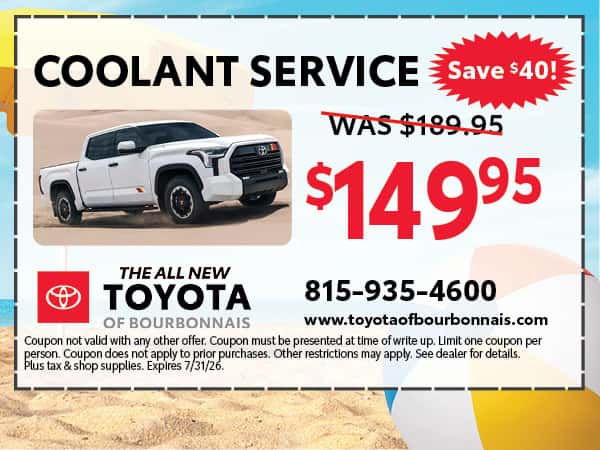 Coolant Service | Toyota of Bourbonnais