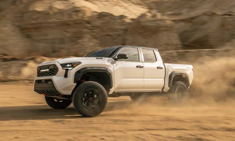 2025 Toyota Tacoma Exterior Driving Through Desert
