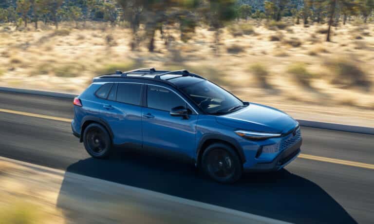 2026 Toyota Corolla Cross Exterior Driing On Desert Road