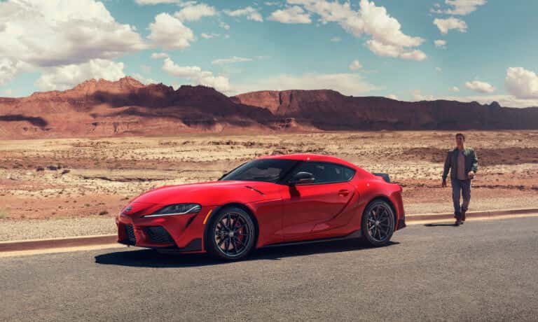 2026 Toyota GR Supra Exterior In Desert Near Mountains