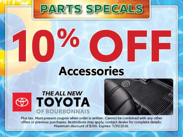 10% Off Accessories | Toyota of Bourbonnais