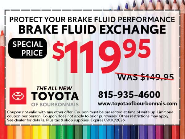 Brake Fluid Exchange | Toyota of Bourbonnais