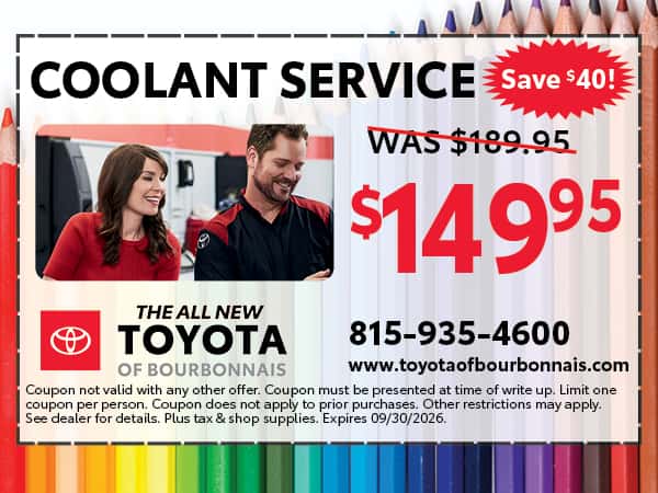 Coolant Service | Toyota of Bourbonnais