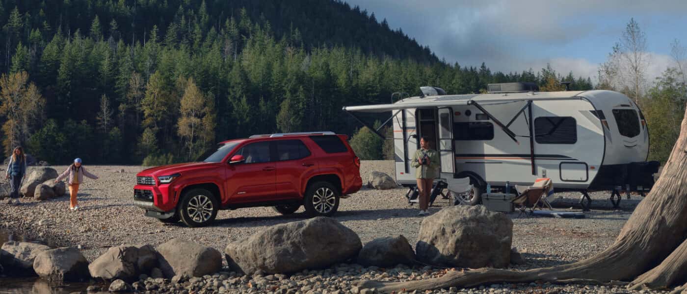 2026 Toyota 4Runner Exterior with Camper On Lakeshore