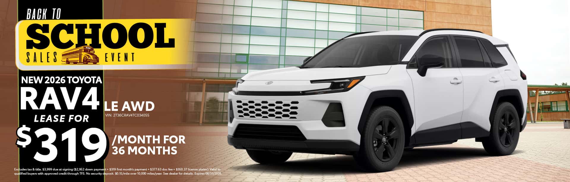 2026 Toyota RAV4 Lease Offer | Toyota of Bourbonnais