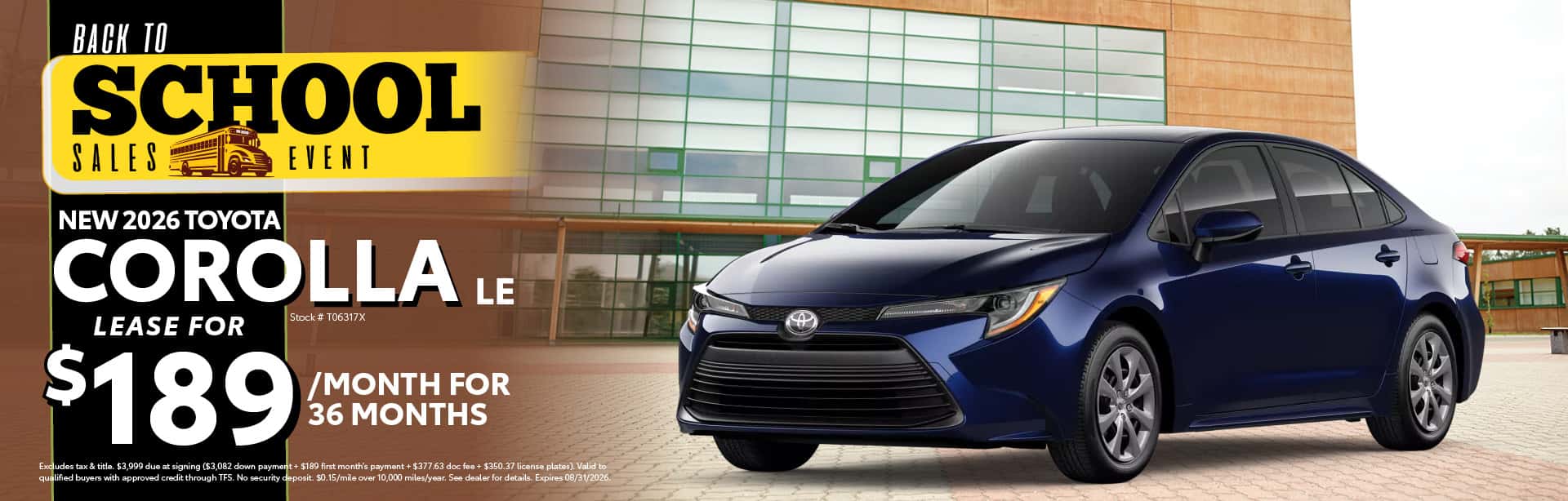 2026 Toyota Corolla Lease Offer | Toyota of Bourbonnais
