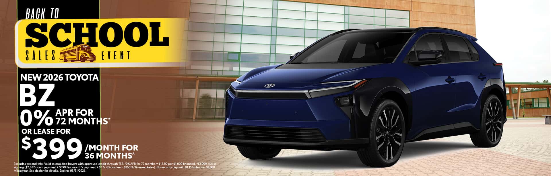 2026 Toyota bZ Lease or Finance Offer | Toyota of Bourbonnais