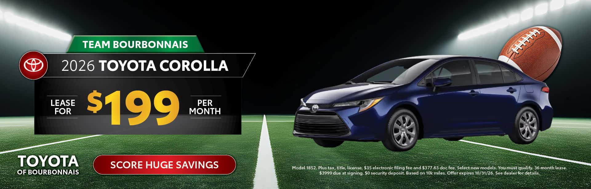 Oct. 26 Corolla