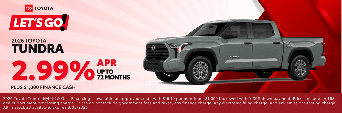 2026 Toyota Tundra APR offer