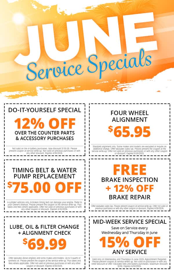 June Service Specials