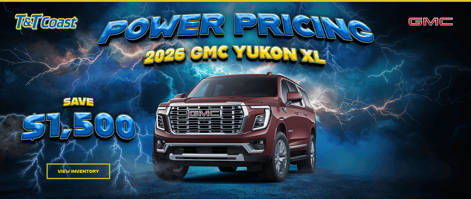 Headline*: 2026 GMC Yukon XL Subtext: SAVE $1,500