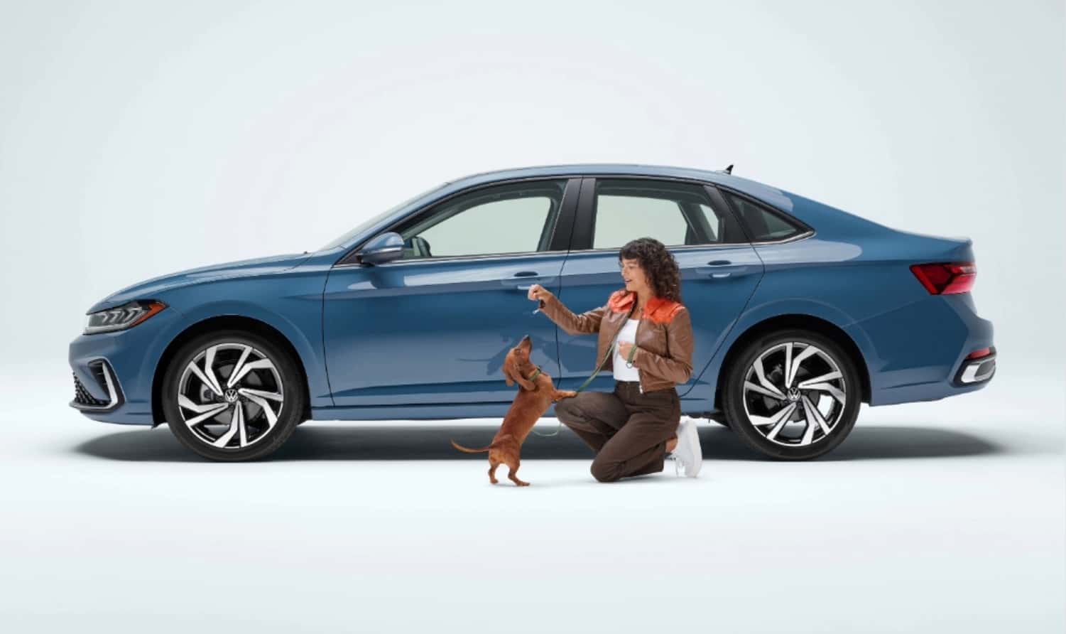 Volkswagen Jetta side profile, modern compact sedan for everyday life