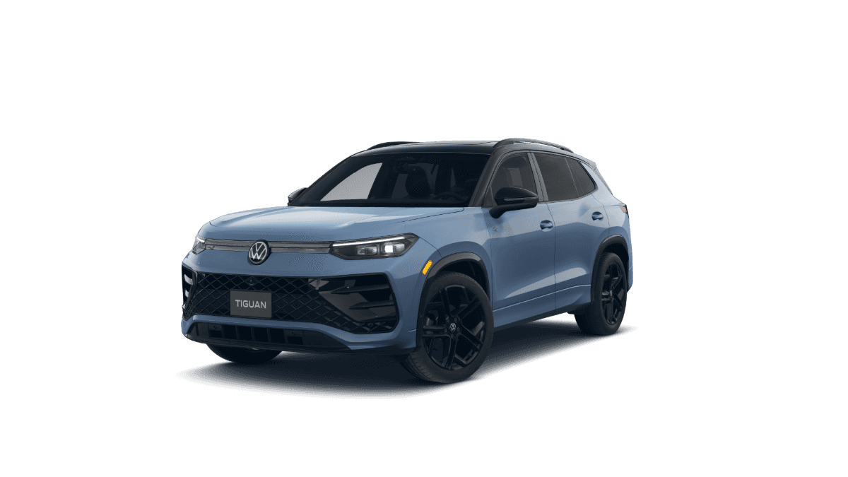 2026 Volkswagen Tiguan SE R-Line Black in Monterey Blue Pearl