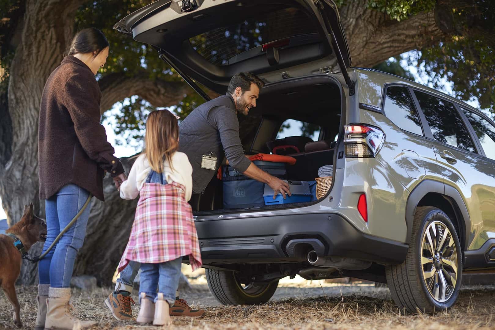 2025 forester family loading up cargo