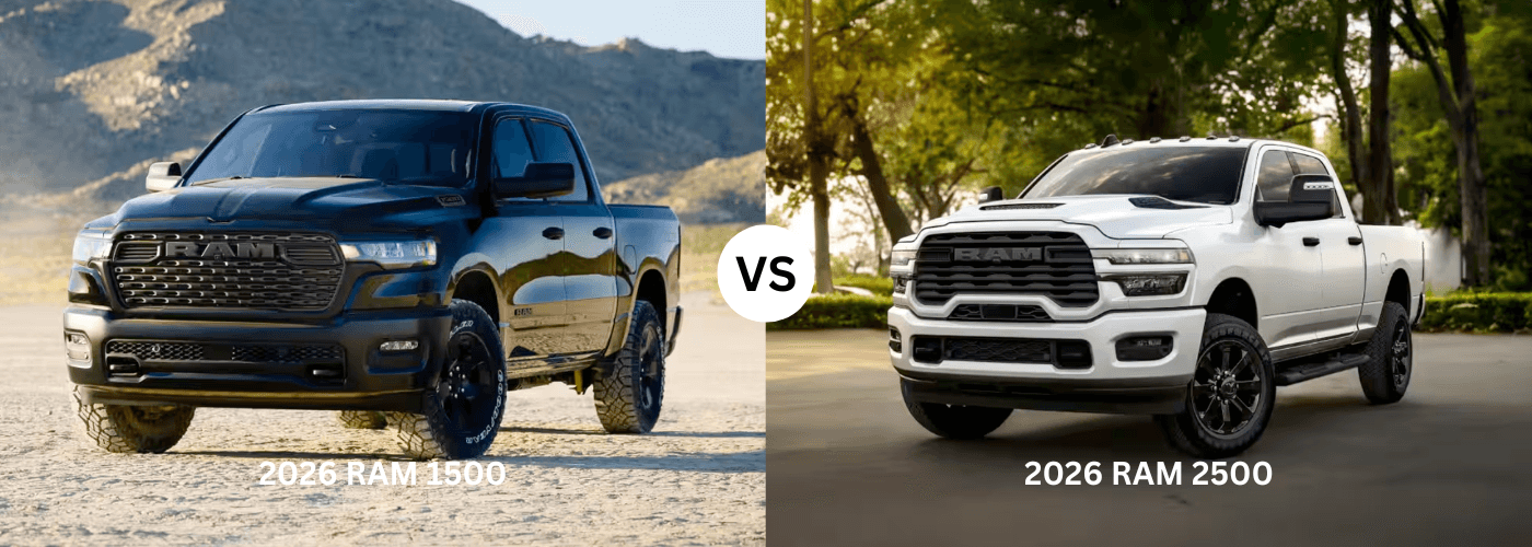 2026 RAM 1500 vs. 2026 RAM 2500