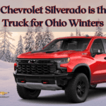 2025 Chevrolet Silverado pickup truck in Ohio winter landscape