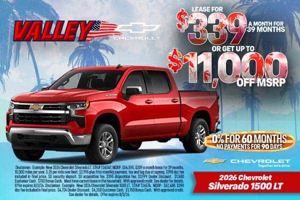 2026 Chevrolet Silverado 1500 LT Lease or Finance