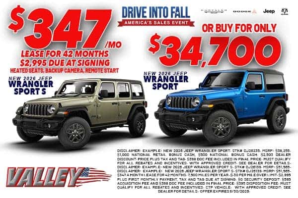 September Jeep Wrangler Offers