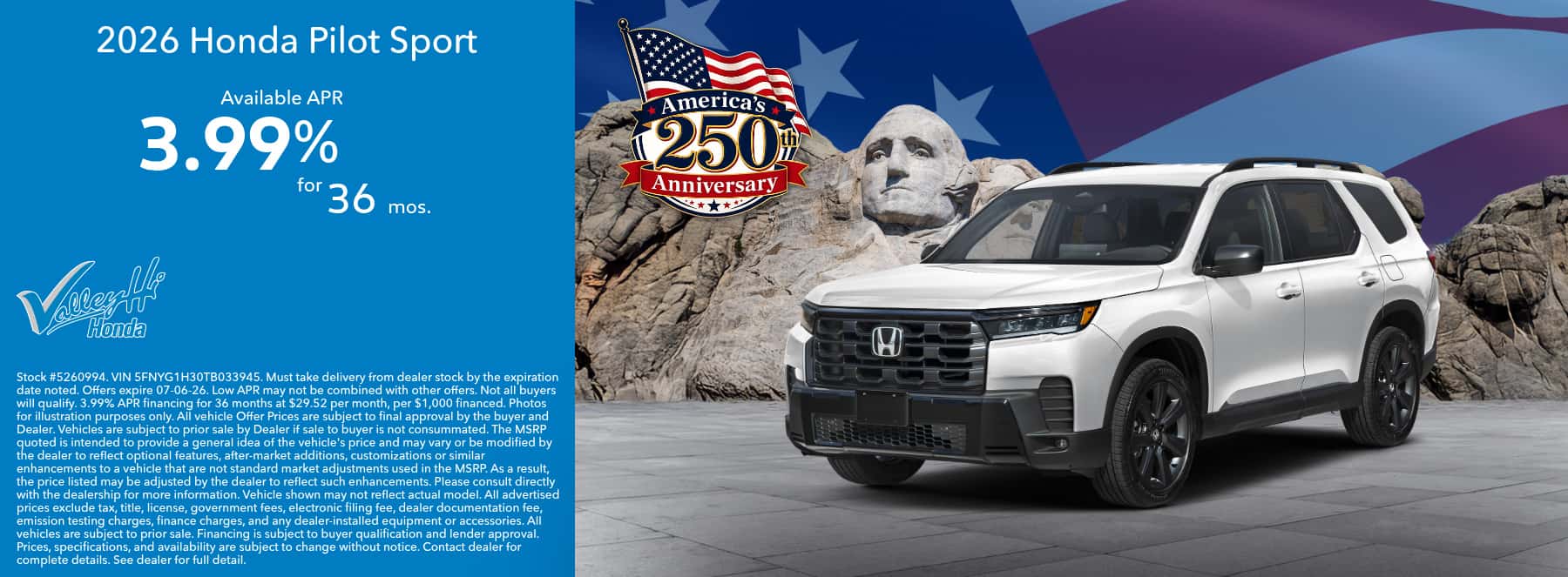 Honda Pilot APR Special