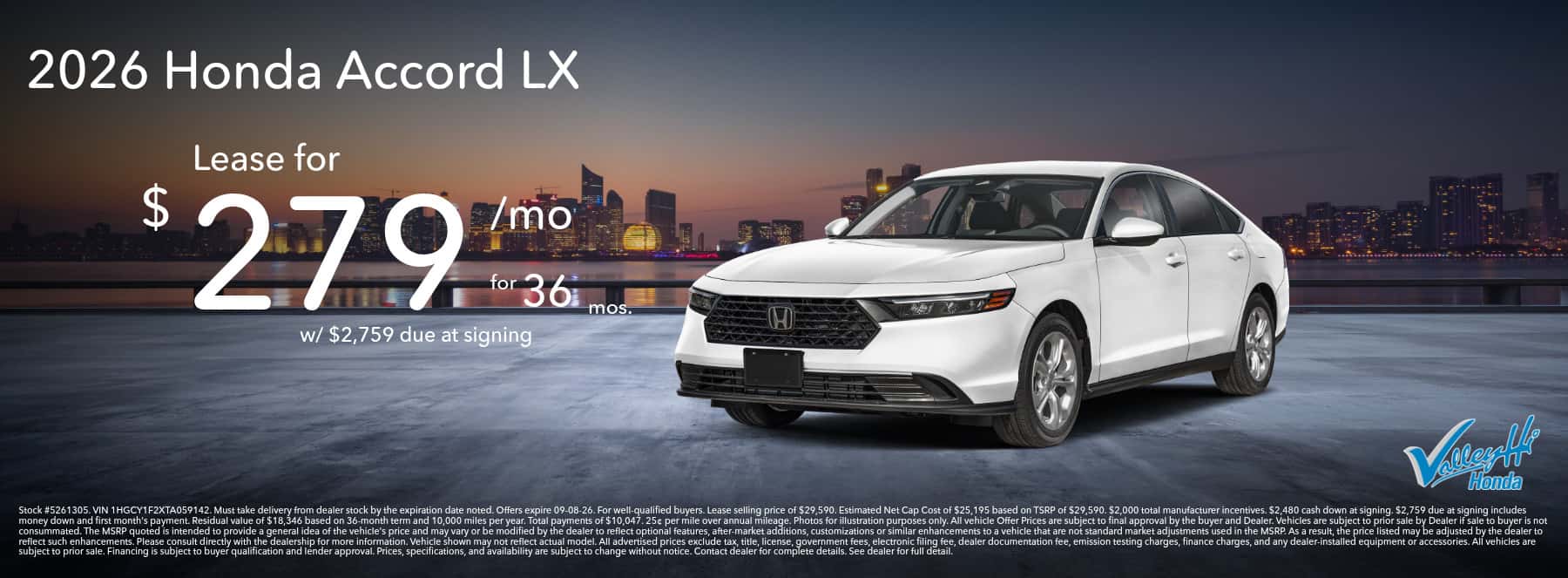 Honda Accord Lease Special