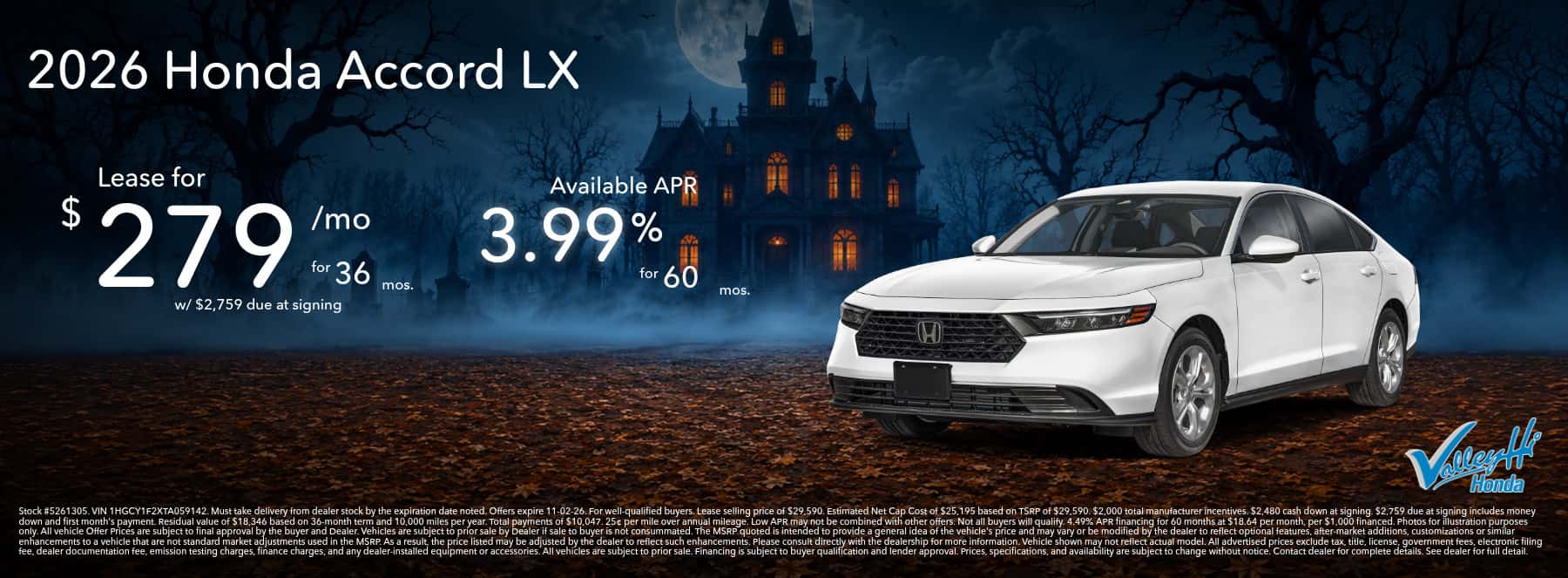 Honda Accord Lease Special