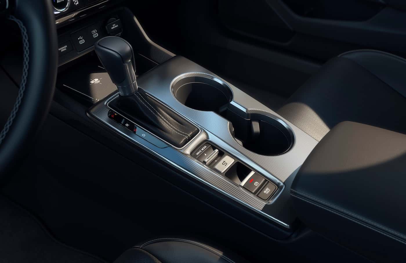 Gear shifter in the Honda Civic Sedan