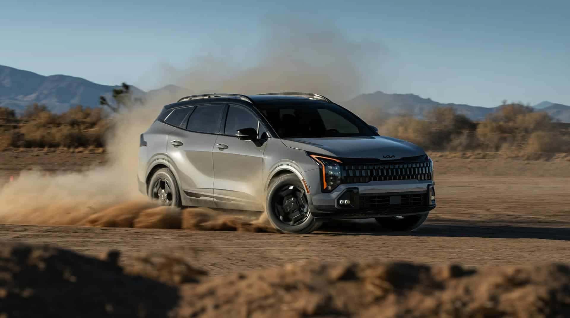 A dynamic image of the 2026 Kia Sportage.