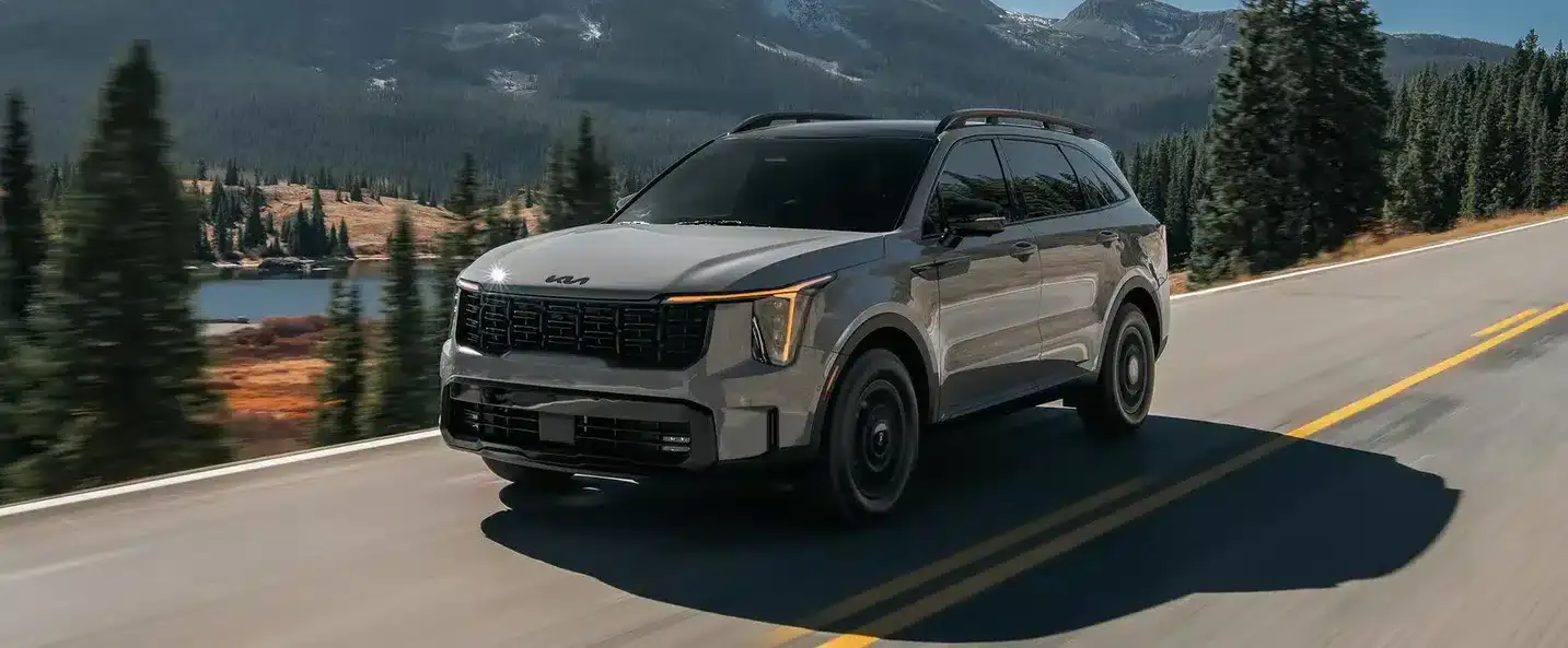 A dynamic image of the 2026 Kia Sorento.