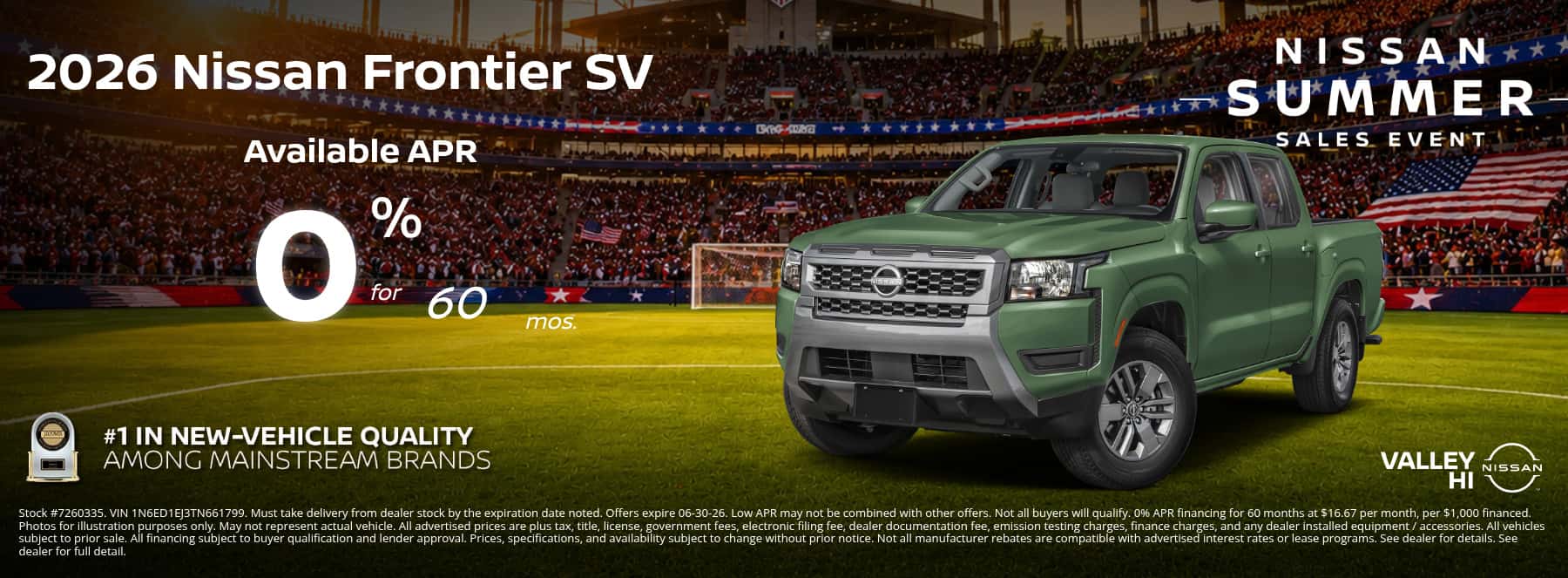 Nissan Frontier Lease Special