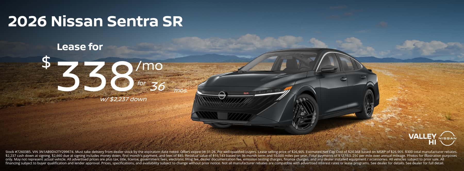 Nissan Sentra Lease Special