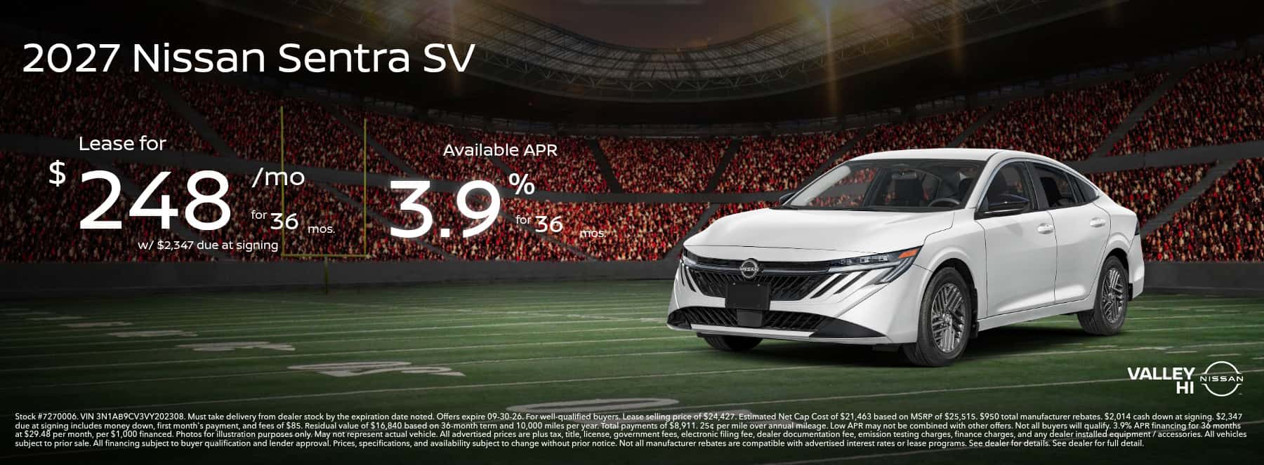 Nissan Sentra Lease Special