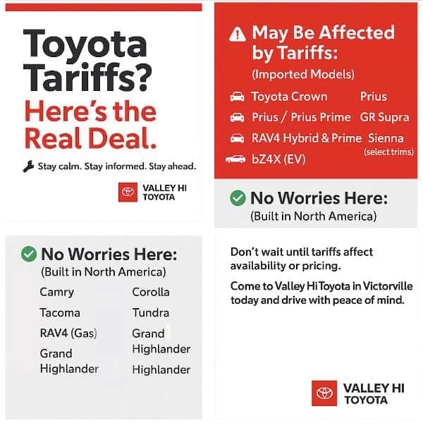 Toyota Tariffs Explained | Valley Hi Toyota Insights