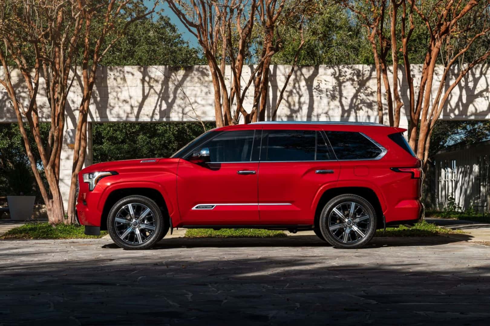 The Sexy Red Side Profile Of The 2026 Toyota Sequoia Capstone