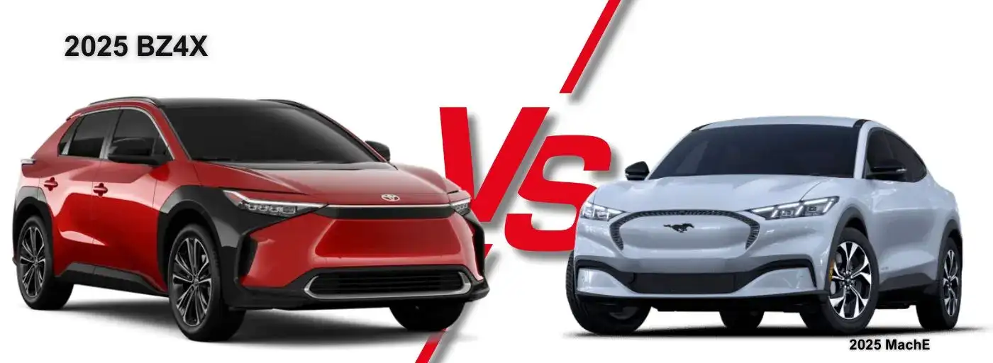 2025 Toyota bZ4X vs the Ford Mustang Mach-e
