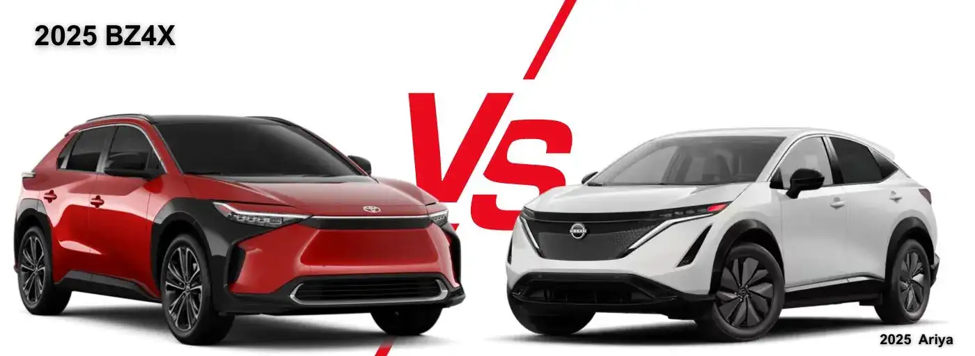 2025 Toyota bZ4X vs the Nissan Ariya