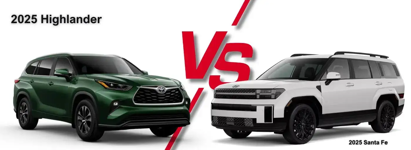 2025 Toyota Highlander vs the Hyundai Santa Fe