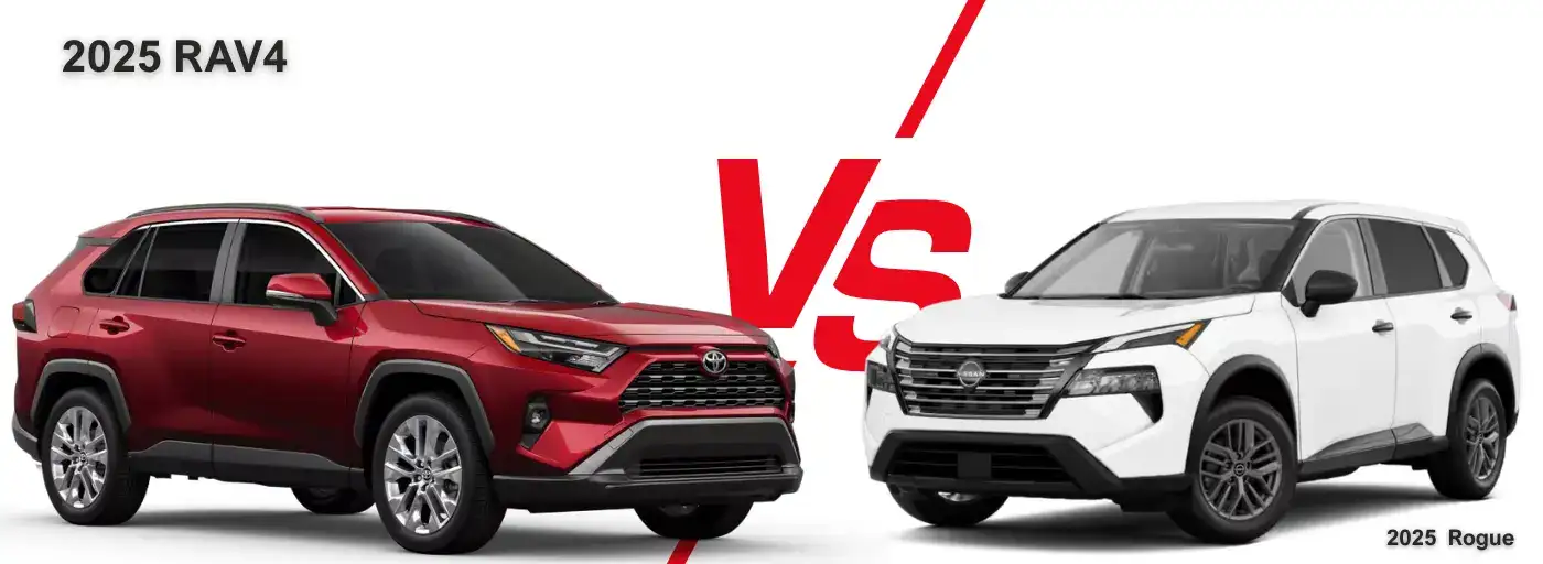 2025 Toyota RAV4 vs the Nissan Rogue