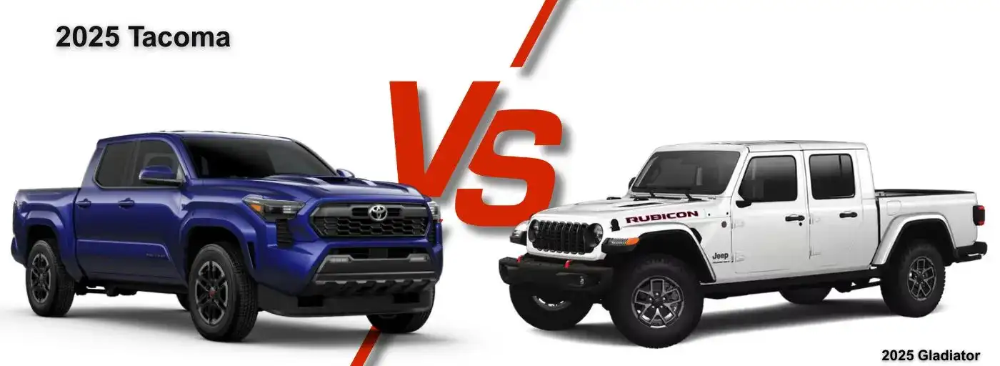 2025 Toyota Tacoma vs the Jeep Gladiator