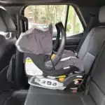 2025 Toyota 4Runner interior with infant car seat