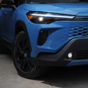 2026 Toyota Corolla Cross blue front end
