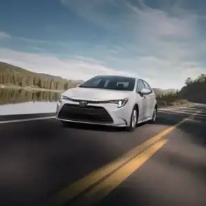 2026 Toyota Corolla Front End View in Motion