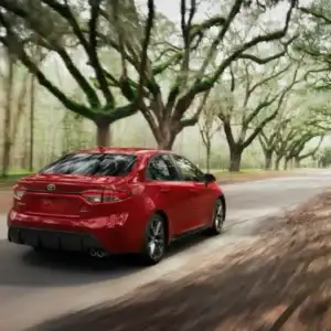 2026 Toyota Corolla Rear 3/4 View in Motion