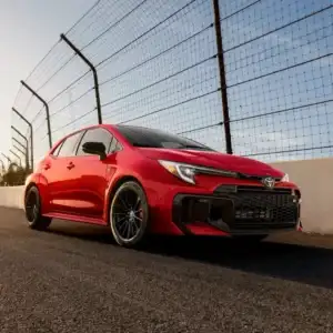 2026 Toyota GR Corolla Supersonic Red race track