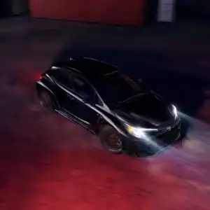 2026 Toyota GR Corolla Black at night