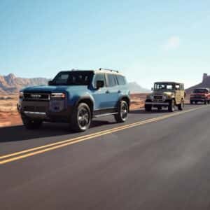 2026 Toyota Land Cruiser Driving Through Desert