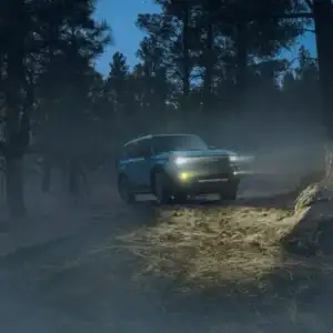 2026 Toyota Land Cruiser with Headlights On