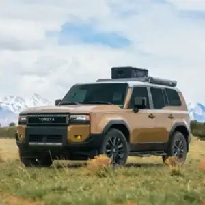 2026 Toyota Land Cruiser With Storage Container on Roof Rack