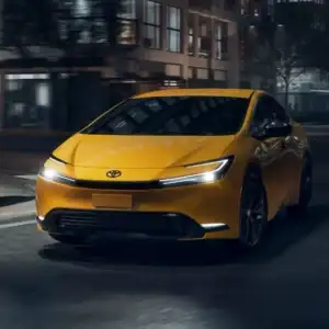 2026 Toyota Prius in Motion at Night