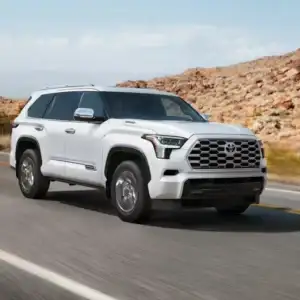 2026 Toyota Sequoia 1794 Edition on winding road